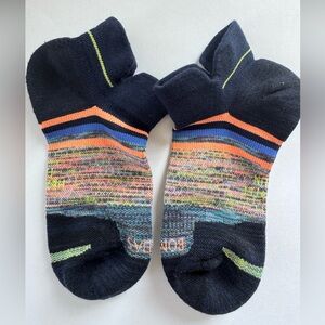 Bombas Run Ankle Socks NEW Navy Womens Active Athletic Medium